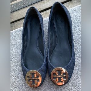 Tory Burch jean fabric style flats